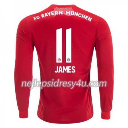 Fotbalový Dres FC Bayern Mnichov James Rodriguez 11 Domácí 2019/20 Dlouhý Rukáv